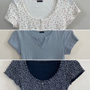Brandy Melville Tops - White, Light Blue, & Navy